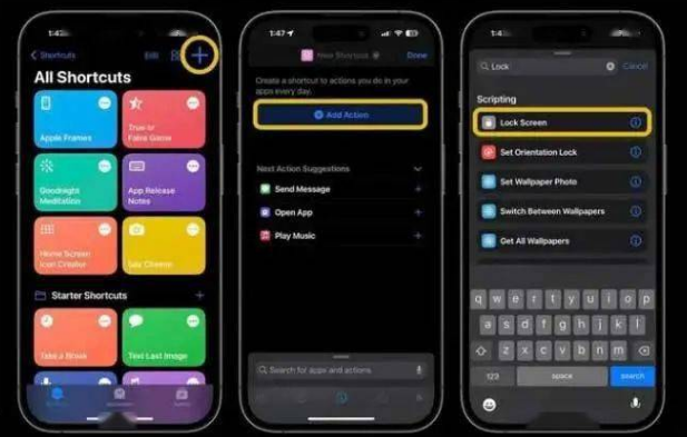 邦溪镇苹果14锁屏维修店分享iPhone14升级iOS16.4后如何创建锁屏快捷方式 
