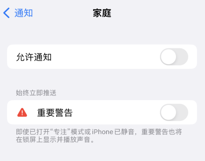 邦溪镇苹果14维修分享iPhone14系列机型弹出“家庭”警告后卡死如何解决 